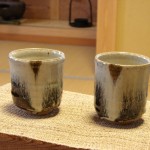 Chosen Karatsu yunomi (tea cups)