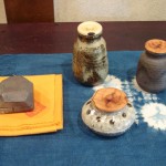 One Kogo and 3 Chaire (incense holder and tea caddies)