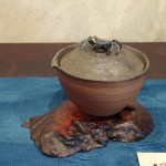 The river crab shiboridashi teapot, name/title: Ryusui 瑠翠　