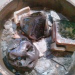after firing. they all cracked badly (shattered really). oh well, win some lose some...