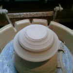 hump with plate centered for trimming