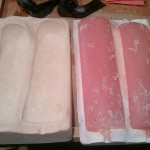 The mold first opened...