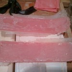 Gyubera extracted and ready for trimming and sanding.