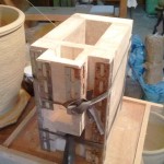 Angle iron in place