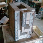 Finished kiln, bound with stainless steel wire