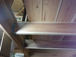 Floor boards almost done.