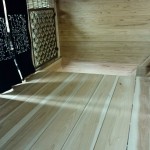 The view of the stairs from the far corner. All done.