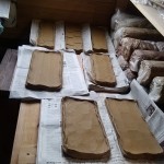 smaller slabs all finished and now drying